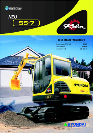 मिनी एक्सकेवेटर Hyundai R 55-7
