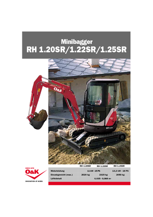 मिनी एक्सकेवेटर O&K RH 1.20