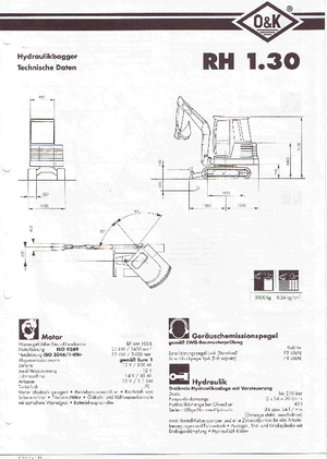 मिनी एक्सकेवेटर O&K RH 1.30