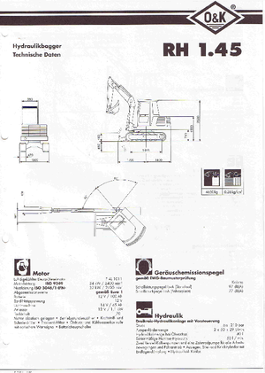 मिनी एक्सकेवेटर O&K RH 1.45