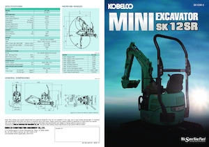 मिनी एक्सकेवेटर Kobelco SK 12 SR 3