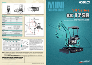 मिनी एक्सकेवेटर Kobelco SK 17 SR 3