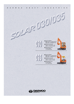 मिनी एक्सकेवेटर Doosan Solar 030
