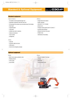 मिनी एक्सकेवेटर Doosan Solar 030 plus