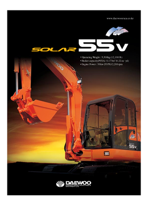 मिनी एक्सकेवेटर Doosan Solar 55 V plus