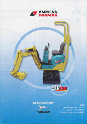 मिनी एक्सकेवेटर Yanmar SV 05