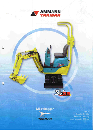 मिनी एक्सकेवेटर Yanmar SV 05