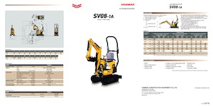 मिनी एक्सकेवेटर Yanmar SV 08-1