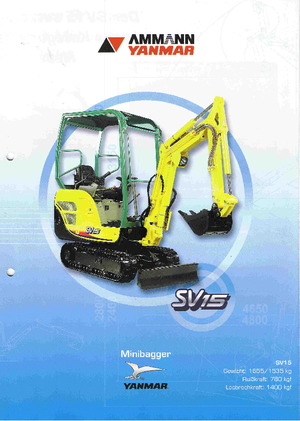 मिनी एक्सकेवेटर Yanmar SV 15