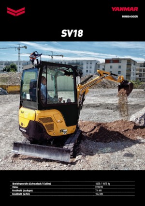 मिनी एक्सकेवेटर Yanmar SV 18 PR