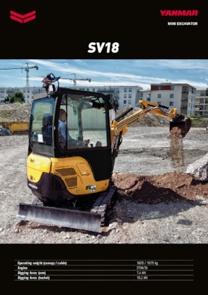 मिनी एक्सकेवेटर Yanmar SV 18 PR
