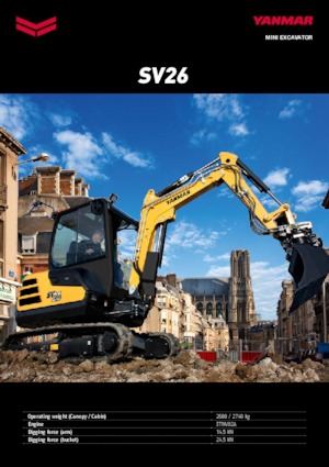 मिनी एक्सकेवेटर Yanmar SV 26 PR