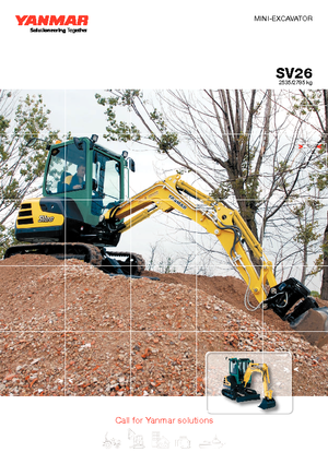 मिनी एक्सकेवेटर Yanmar SV 26 CR