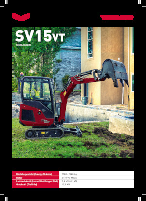 मिनी एक्सकेवेटर Yanmar SV15VT