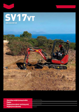 मिनी एक्सकेवेटर Yanmar SV17VT