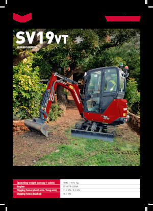 मिनी एक्सकेवेटर Yanmar SV19VT