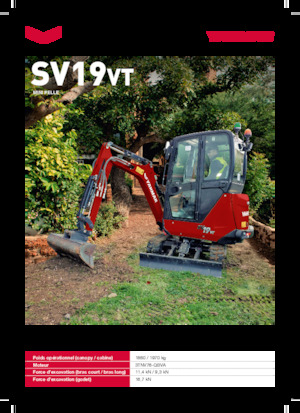 मिनी एक्सकेवेटर Yanmar SV19VT