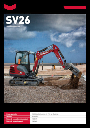मिनी एक्सकेवेटर Yanmar SV26