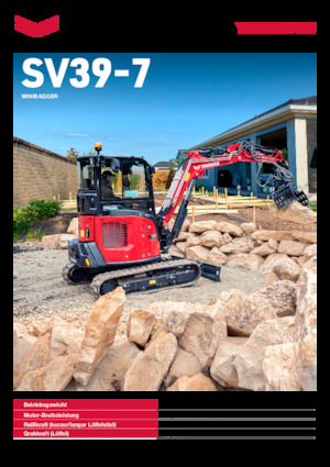 मिनी एक्सकेवेटर Yanmar SV39-7