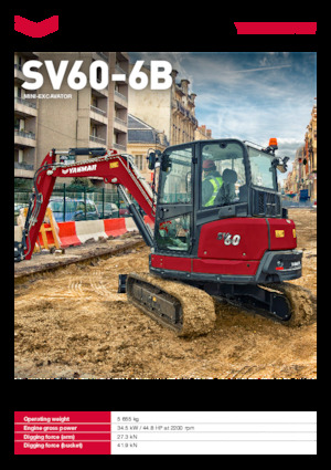 मिनी एक्सकेवेटर Yanmar SV60-6B