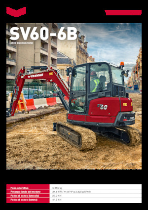 मिनी एक्सकेवेटर Yanmar SV60-6B