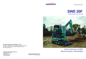मिनी एक्सकेवेटर Sunward SWE20F