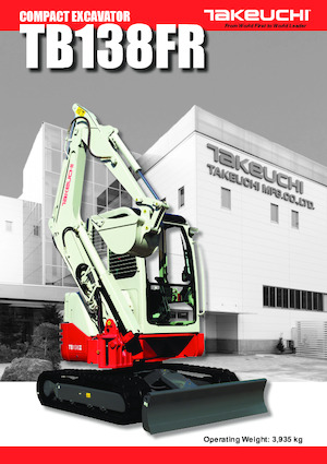 मिनी एक्सकेवेटर Takeuchi TB 138 FR