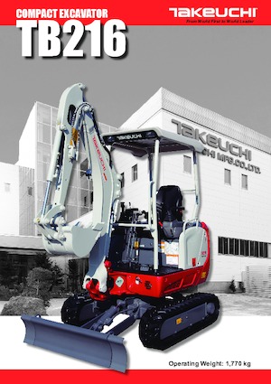 मिनी एक्सकेवेटर Takeuchi TB 216 A