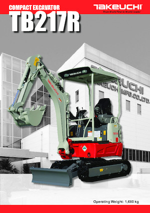 मिनी एक्सकेवेटर Takeuchi TB 217 R