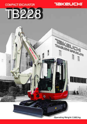 मिनी एक्सकेवेटर Takeuchi TB 228 