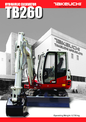मिनी एक्सकेवेटर Takeuchi TB 260