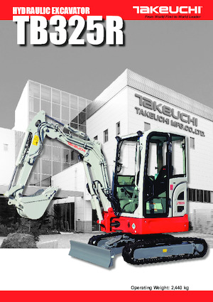मिनी एक्सकेवेटर Takeuchi TB 325 R
