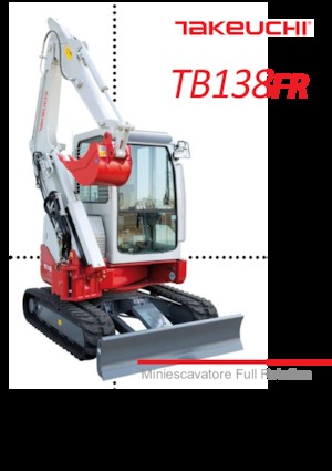 मिनी एक्सकेवेटर Takeuchi TB 138 FR