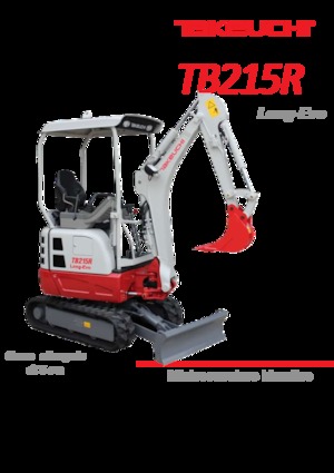 मिनी एक्सकेवेटर Takeuchi TB 215 R