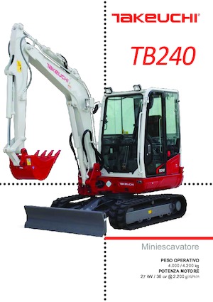 मिनी एक्सकेवेटर Takeuchi TB 240