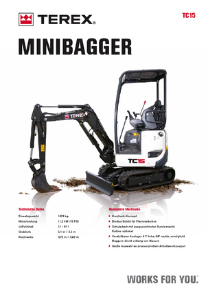 मिनी एक्सकेवेटर Terex TC 15