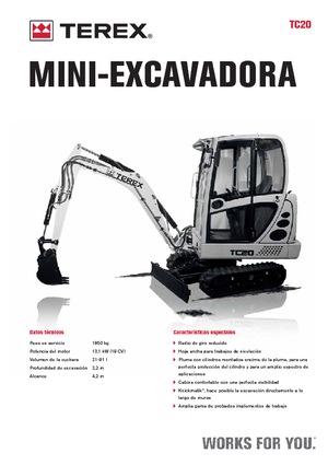 मिनी एक्सकेवेटर Terex TC 20