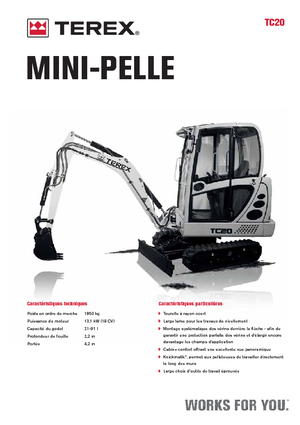मिनी एक्सकेवेटर Terex TC 20