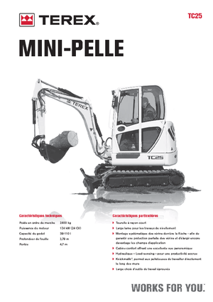 मिनी एक्सकेवेटर Terex TC 25