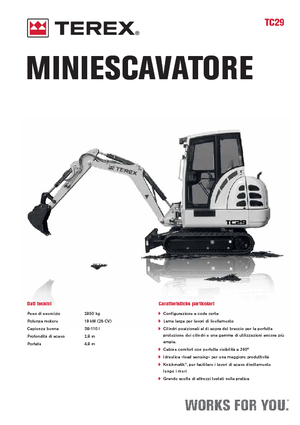 मिनी एक्सकेवेटर Terex TC 29