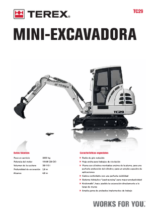 मिनी एक्सकेवेटर Terex TC 29