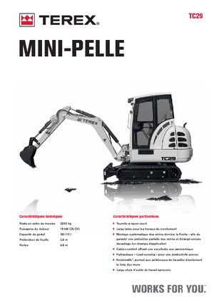 मिनी एक्सकेवेटर Terex TC 29