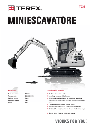 मिनी एक्सकेवेटर Terex TC 35