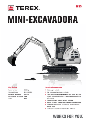 मिनी एक्सकेवेटर Terex TC 35