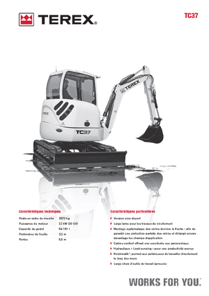 मिनी एक्सकेवेटर Terex TC 37