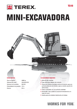 मिनी एक्सकेवेटर Terex TC 48