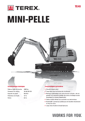 मिनी एक्सकेवेटर Terex TC 48