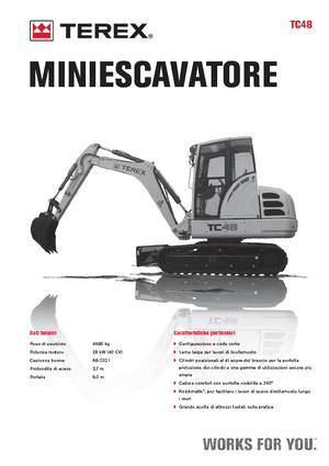 मिनी एक्सकेवेटर Terex TC 48