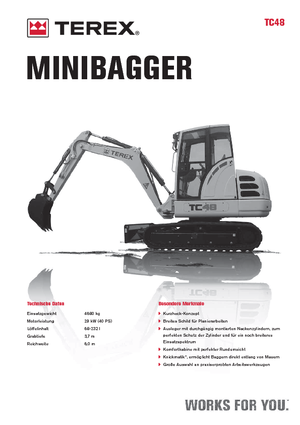 मिनी एक्सकेवेटर Terex TC 48