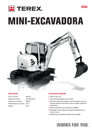 मिनी एक्सकेवेटर Terex TC 50
